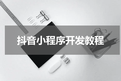 抖音小程序开发教程