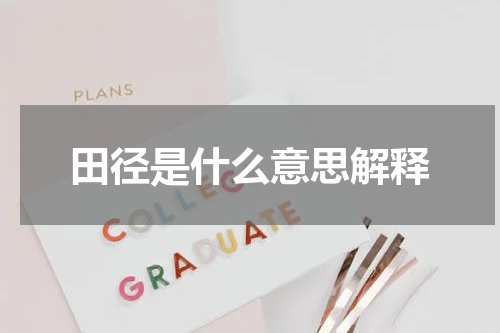 田径是什么意思解释