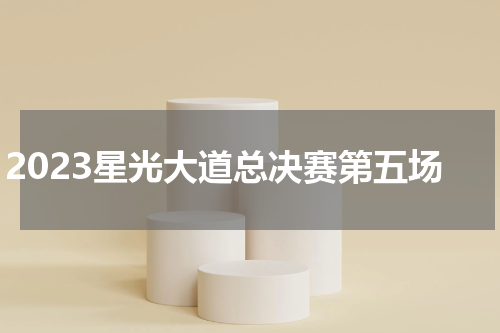 2023星光大道总决赛第五场