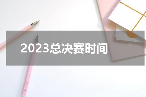 2023总决赛时间