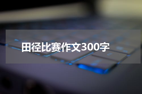 田径比赛作文300字