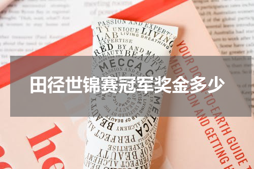 田径世锦赛冠军奖金多少
