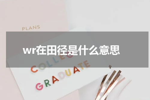 wr在田径是什么意思