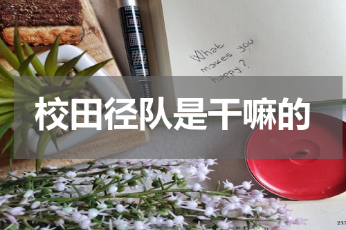 校田径队是干嘛的