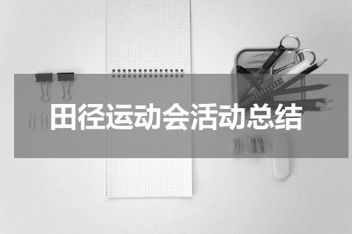 田径运动会活动总结