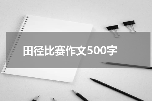 田径比赛作文500字