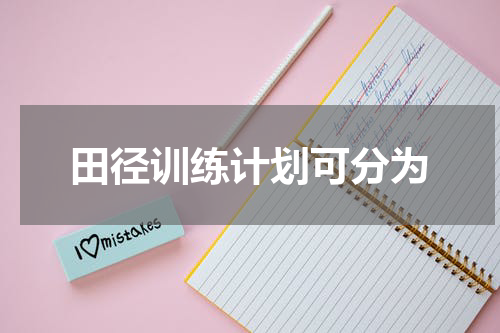 田径训练计划可分为