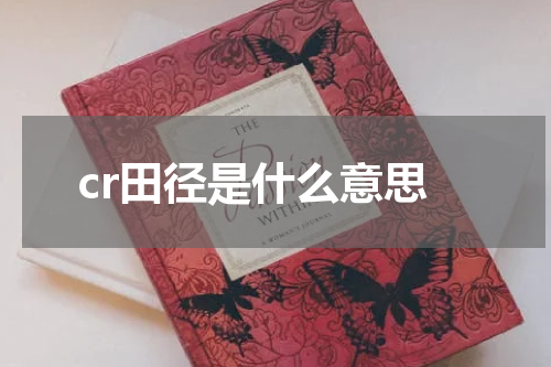cr田径是什么意思