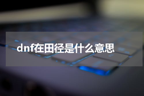 dnf在田径是什么意思