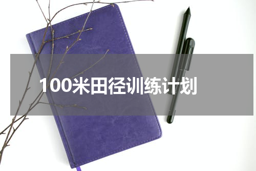 100米田径训练计划