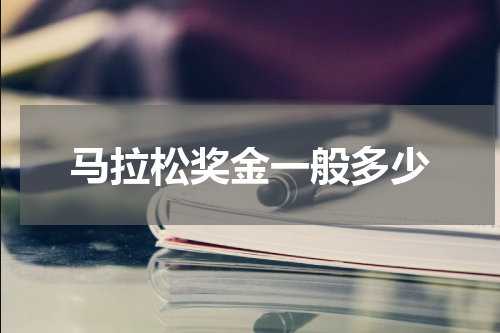 马拉松奖金一般多少