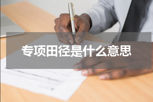 专项田径是什么意思