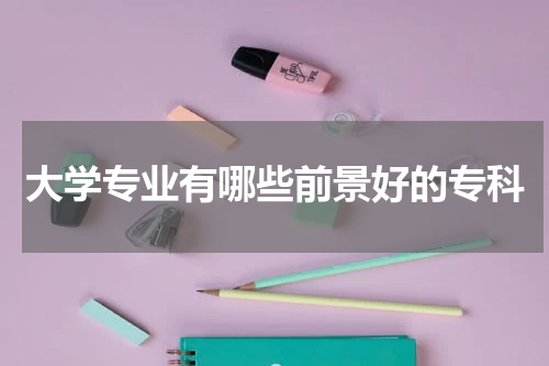 大学专业有哪些前景好的专科
