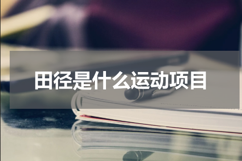 田径是什么运动项目