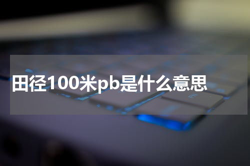 田径100米pb是什么意思