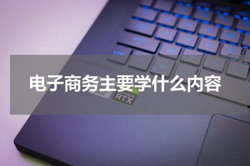 电子商务主要学什么内容