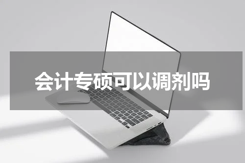会计专硕可以调剂吗