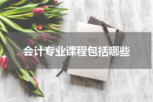 会计专业课程包括哪些