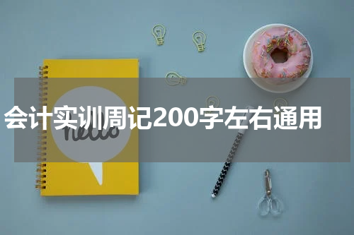 会计实训周记200字左右通用