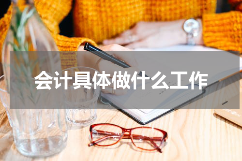 会计具体做什么工作