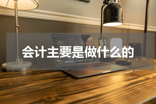 会计主要是做什么的