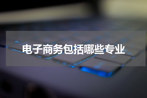 电子商务包括哪些专业