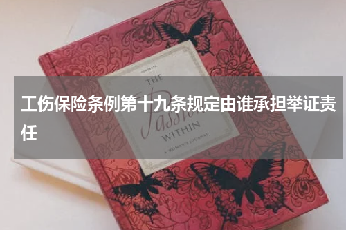 工伤保险条例第十九条规定由谁承担举证责任