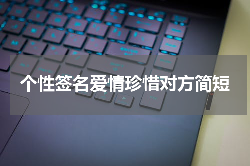 个性签名爱情珍惜对方简短