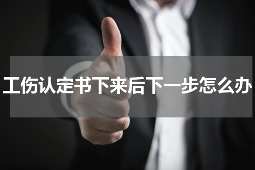 工伤认定书下来后下一步怎么办