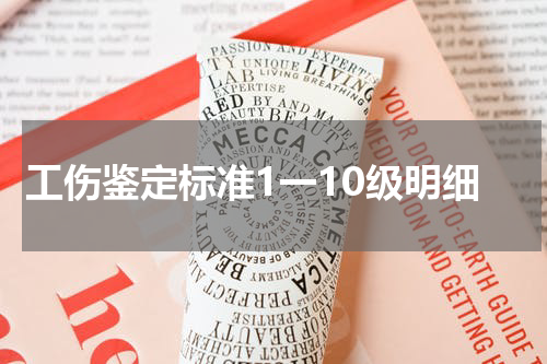 工伤鉴定标准1一10级明细