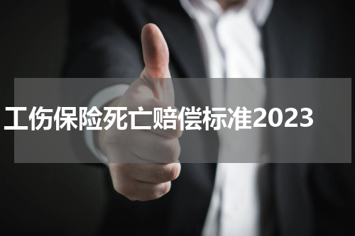 工伤保险死亡赔偿标准2023