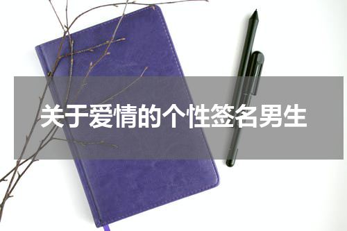 关于爱情的个性签名男生