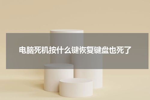 电脑死机按什么键恢复键盘也死了
