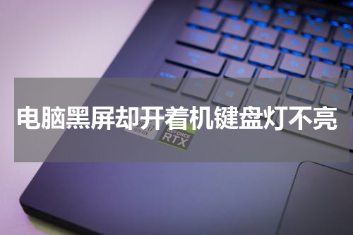 电脑黑屏却开着机键盘灯不亮