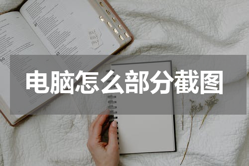 电脑怎么部分截图