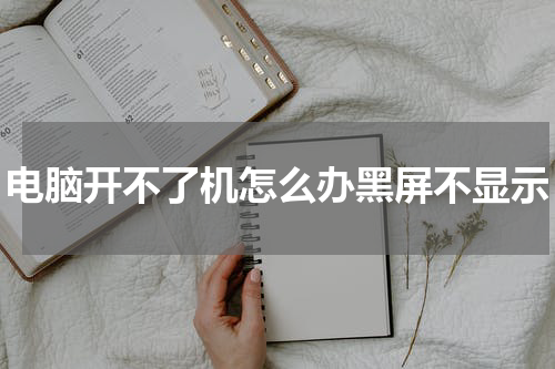 电脑开不了机怎么办黑屏不显示