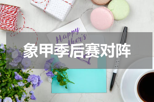 象甲季后赛对阵