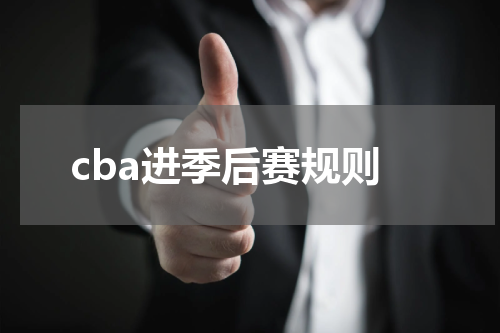 cba进季后赛规则