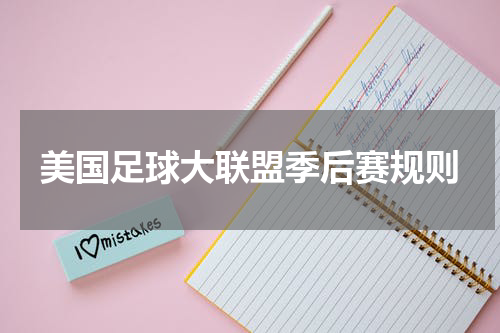 美国足球大联盟季后赛规则
