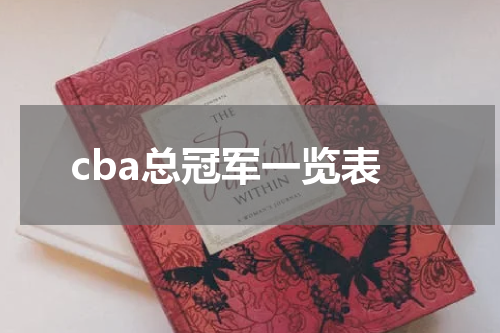 cba总冠军一览表