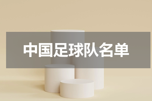 中国足球队名单