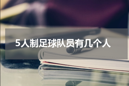 5人制足球队员有几个人