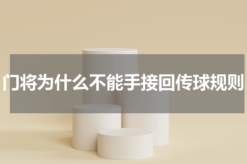 门将为什么不能手接回传球规则