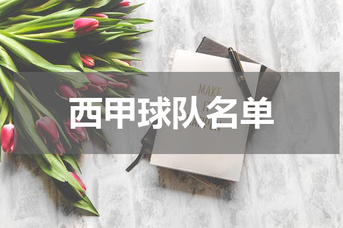 西甲球队名单