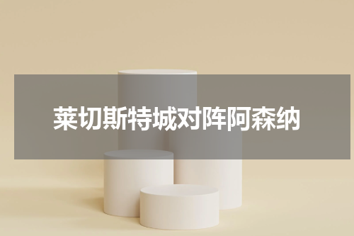 莱切斯特城对阵阿森纳