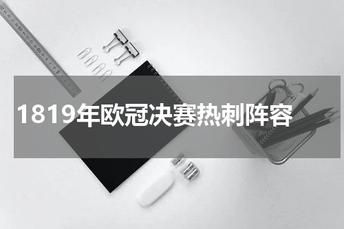 1819年欧冠决赛热刺阵容