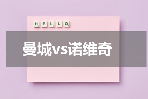 曼城vs诺维奇