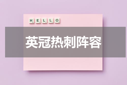 英冠热刺阵容