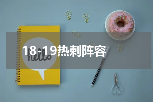 18-19热刺阵容