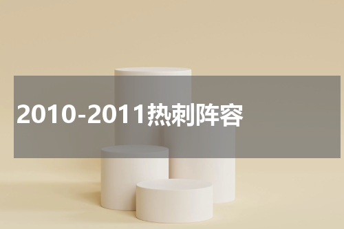 2010-2011热刺阵容